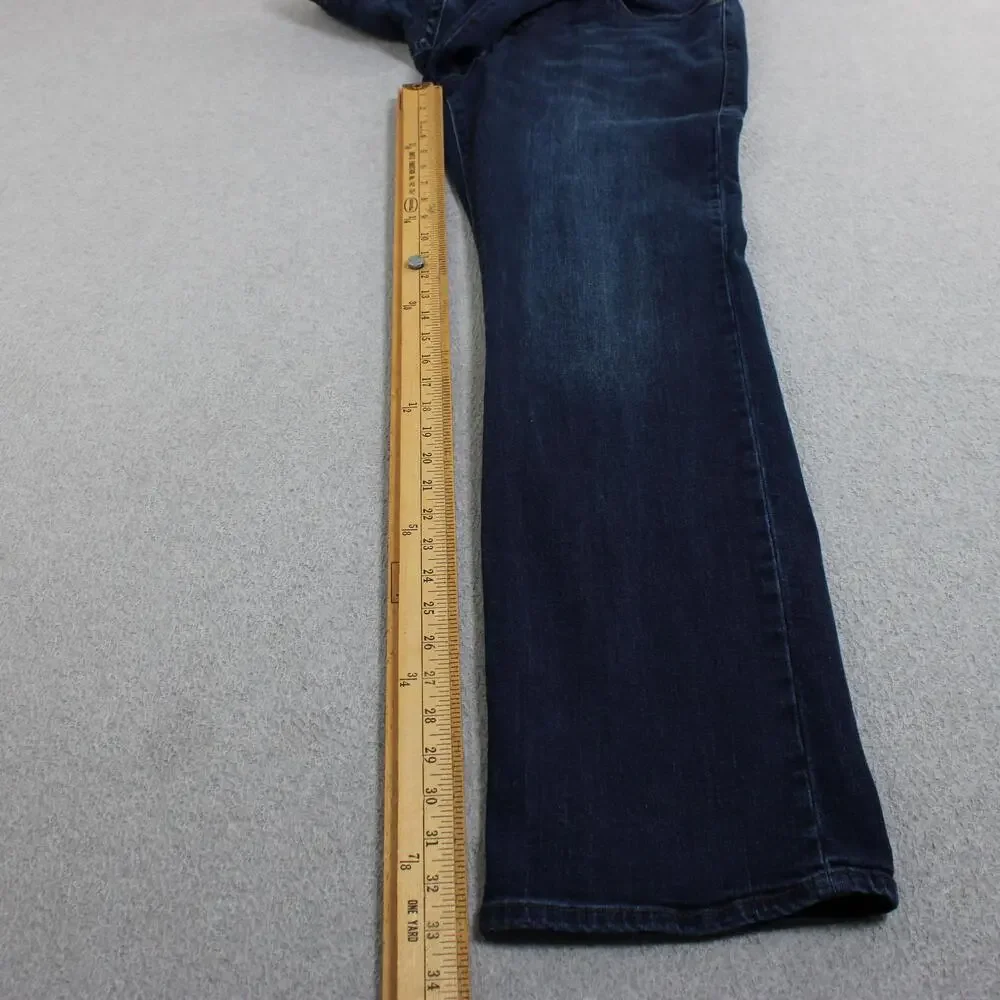 True Religion Ricky Relaxed Straight Jean Men 32x34 Dark Wash Blue Denim 90s Y2K
